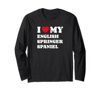 I Love My English Springer Spaniel Springer Spaniel Inglese Maglia a Manica