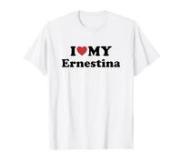 I Love My Ernestina Nome Coordinato Coppia Maglietta