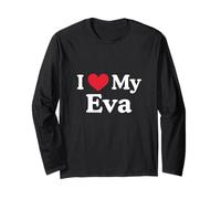 I Love My Eva Cuore Eva Love Eva Maglia a Manica