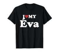 I Love My Éva Nome Coordinato Coppia Maglietta
