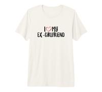 I Love My Ex-Girlfriend Cuore Rosso Amore Coppia Maglietta Premium