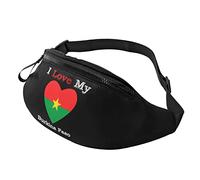 I Love My Flag of Burkina Faso Heart Casual sportivo per il tempo libero da uomo e da donna Giorno dello sport Esercizio regalo
