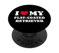 I Love My Flat-Coated Retriever Retriever a Pelo Corto PopSockets PopGrip Adesivo