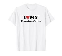 I Love My Francisco-Javier Nome Coordinato Coppia Maglietta