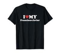 I Love My Francisco-Javier Nome Coordinato Coppia Maglietta