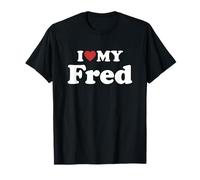 I Love My Fred Nome Coordinato Coppia Maglietta