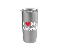 I Love My Gabriel Cuore Gabriel Amore Gabriel Bicchiere termico in acciaio inox doppia parete