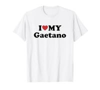I Love My Gaetano Nome Coordinato Coppia Maglietta
