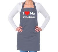 I Love My Galline - Unisex Adulti Grembiule - Pollo Galletti Animali Fattoria