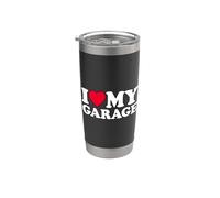 I Love My Garage Bicchiere termico in acciaio inox doppia parete