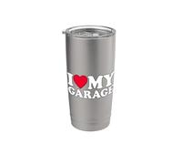 I Love My Garage Bicchiere termico in acciaio inox doppia parete
