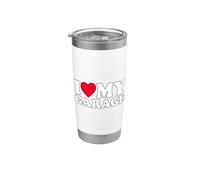 I Love My Garage Bicchiere termico in acciaio inox doppia parete