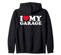 I Love My Garage Felpa con Cappuccio