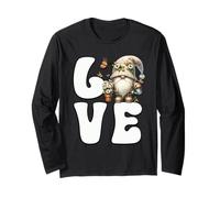 I Love My Garden Gnomes With Daisy Flowers And Butterflies Maglia a Manica