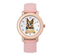 I Love My German Shepherd - Orologio da polso da donna, con cinturino morbido, regalo per compleanni, San Valentino, Stile:, regular, MHXYZHW