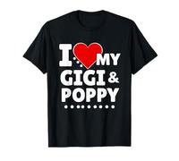 I Love My Gigi e Poppy Grandkids Maglietta