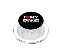 I Love My Girlfriend So Please Stay Away From Me PopSockets PopGrip per MagSafe