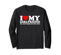 I Love My Girlfriend Yes She Bought Me This Maglia a Manica