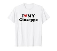 I Love My Giuseppe Nome Coordinato Coppia Maglietta