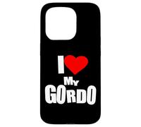 I Love My Gordo Couples Latino Humor Tee Más Gordo, Más Amor Custodia per iPhone 15 Pro