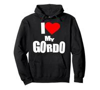 I Love My Gordo Couples Latino Humor Tee Más Gordo, Más Amor Felpa con Cappuccio