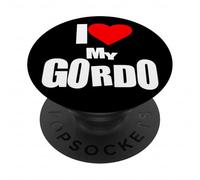 I Love My Gordo Couples Latino Humor Tee Más Gordo, Más Amor PopSockets PopGrip Adesivo