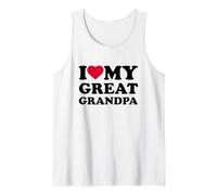 I Love My Great Grandpa Family Heart Canotta