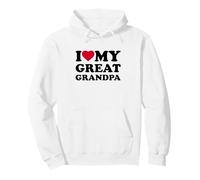 I Love My Great Grandpa Family Heart Felpa con Cappuccio