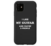 I Love My Guitar Mi piace la mia chitarra e forse 3 Persone Custodia per iPhone 11