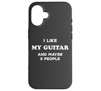 I Love My Guitar Mi piace la mia chitarra e forse 3 Persone Custodia per iPhone 16