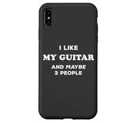 I Love My Guitar Mi piace la mia chitarra e forse 3 Persone Custodia per iPhone XS Max