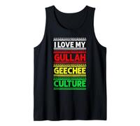 I Love My Gullah Geechee Culture Heritage Colors Bold Canotta