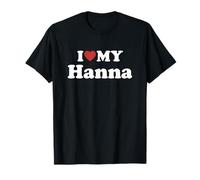 I Love My Hanna Nome Coordinato Coppia Maglietta