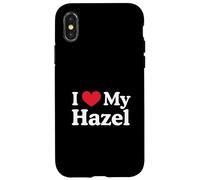 I Love My Hazel Heart Hazel Love Hazel Custodia per iPhone X/XS