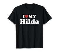 I Love My Hilda Nome Coordinato Coppia Maglietta