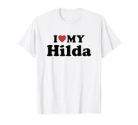I Love My Hilda Nome Coordinato Coppia Maglietta