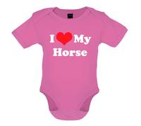 I Love My Horse - Bambino T-Shirt / Body - Cavalli Show Saltellante da Corsa