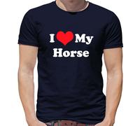 I Love My Horse - T-Shirt - Cavalli Show Saltellante da Corsa da Moto Amante