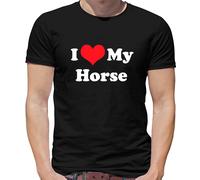 I Love My Horse - T-Shirt - Cavalli Show Saltellante da Corsa da Moto Amante