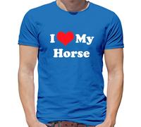 I Love My Horse - T-Shirt - Cavalli Show Saltellante da Corsa da Moto Amante