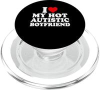 I Love My Hot Autistic Boyfriend Heart My Autism BF PopSockets PopGrip per MagSafe