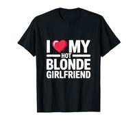 I Love My Hot Blonde Girlfriend I Heart My Blonde Girlfriend Maglietta