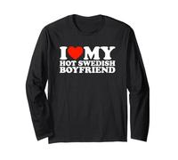 I Love My Hot Swedish Boyfriend Maglia a Manica
