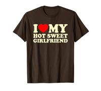 I Love My Hot Sweet Girlfriend, I Heart My GF Valentines Day Maglietta