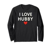 I Love My Hubby Cuore Carino Romantico Maglia a Manica