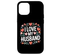 I Love My Husband Cuore Fiore Design Custodia per iPhone 12/12 Pro