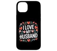 I Love My Husband Cuore Fiore Design Custodia per iPhone 14 Plus