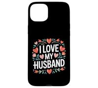 I Love My Husband Cuore Fiore Design Custodia per iPhone 15 Plus
