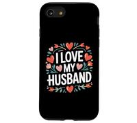 I Love My Husband Cuore Fiore Design Custodia per iPhone SE (2020) / 7/8