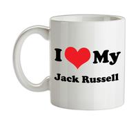 I Love My Jack Russell Mug - Cane - Pupazzo - Canina - Cucciolo - Cani